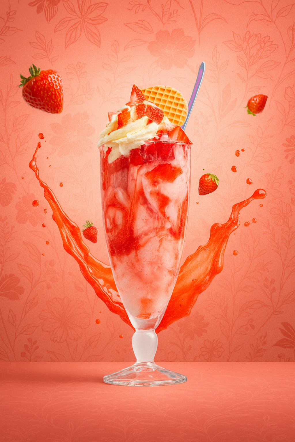 Erdbeerbecher