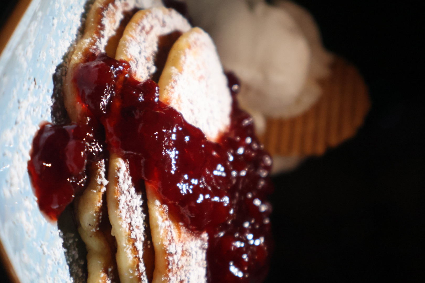 Preiselbeer-Pancakes